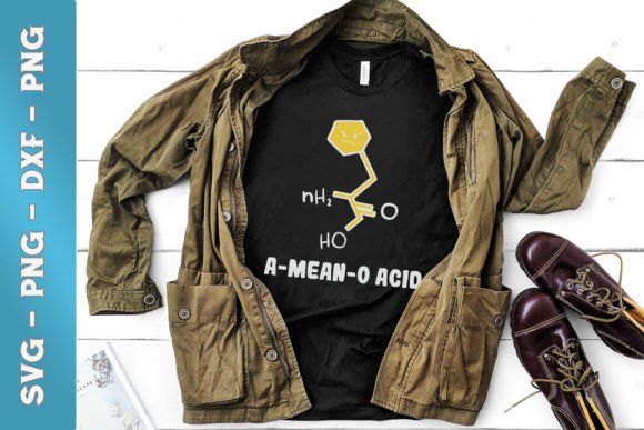 A-mean-o Acid Funny Chemistry Graphics for Crafts