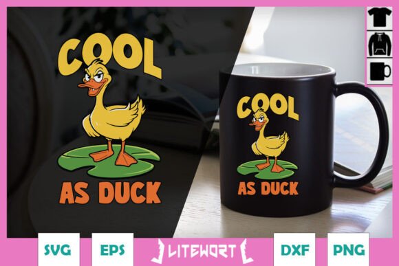 Cool As Duck Funny Animal SVG