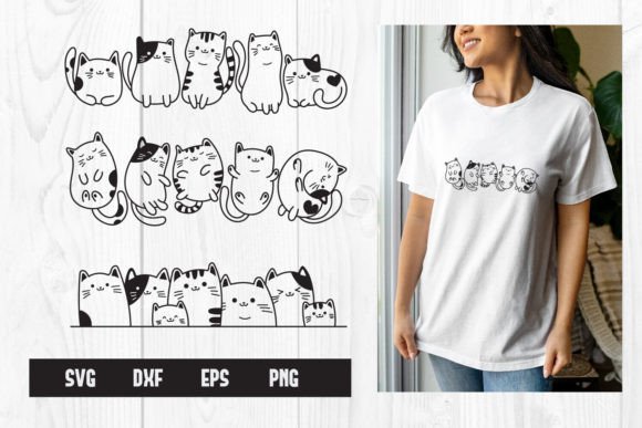 Cute Cats SVG for Crafts and Graphics