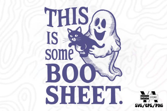 Free Retro Halloween Funny Ghost SVG PNG for Graphics and Crafts