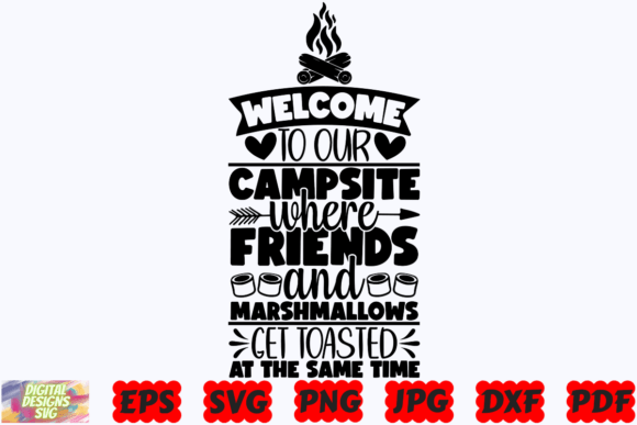 Fun Camping SVG for Graphics and Crafts