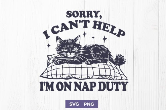 Fun Cat SVG PNG for Graphics and Crafts