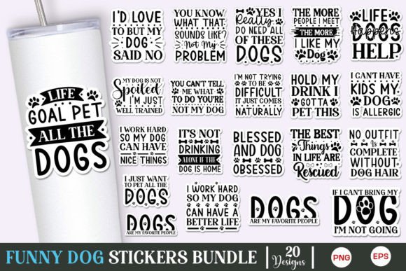 Fun Dog SVG Bundle for Graphics and Crafts