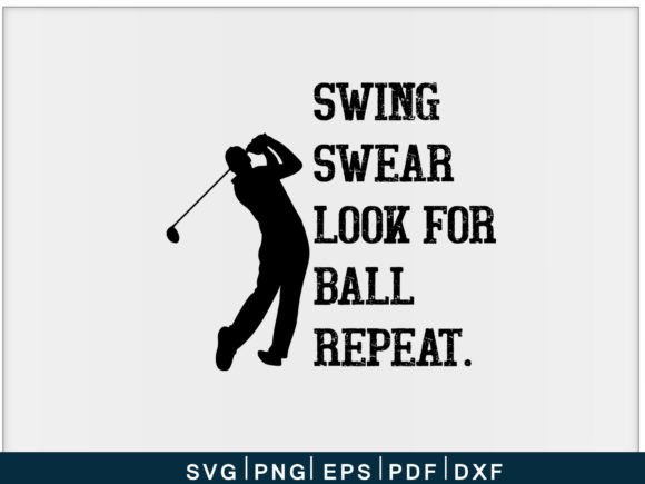 Fun Golf Shirt Svg for Embroidery