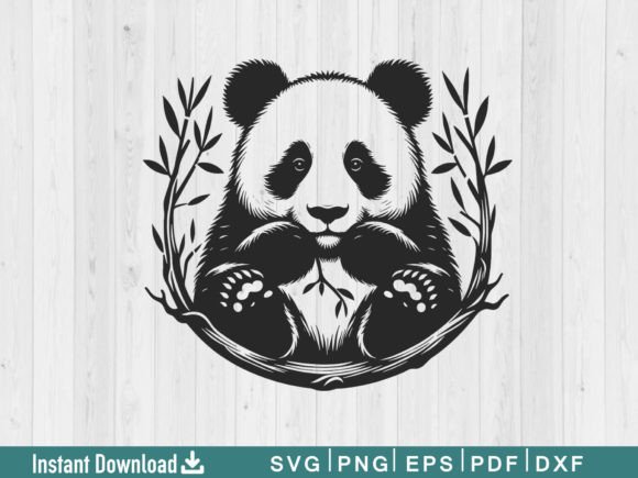 Fun Panda Svg Vector for Crafts and Graphics