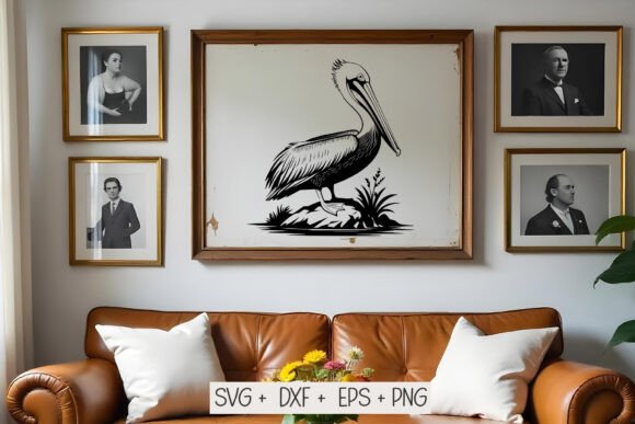 Funny Pelican Svg Graphics for Crafts