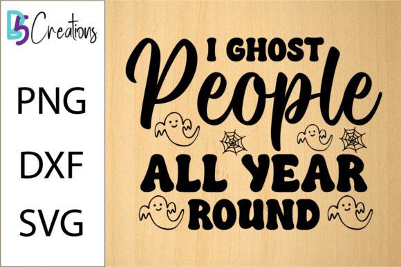 Ghost People Funny Halloween SVG Design: A Graphic Asset for Crafty Creatives