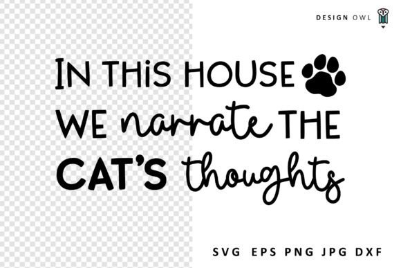 In This House Cat SVG