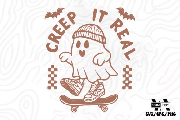 Retro Halloween Graphic for Crafts