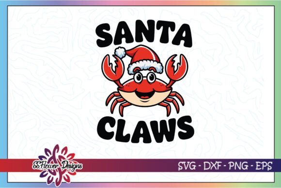 Santa Claws Xmas Funny Puns SVG for Graphics and Crafts