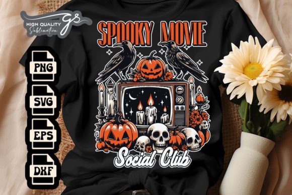 Spooky Social Club Halloween Graphics for Creative Publishers