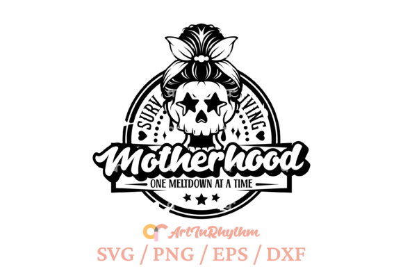 Surviving Motherhood Svg: A Graphic Asset for Crafts and Local Branding